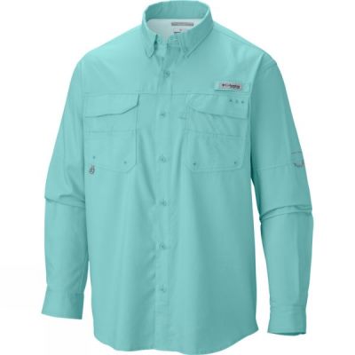 Camisa Columbia Blood and Guts III Manga Larga Woven Hombre Verde - Chile XQR245381